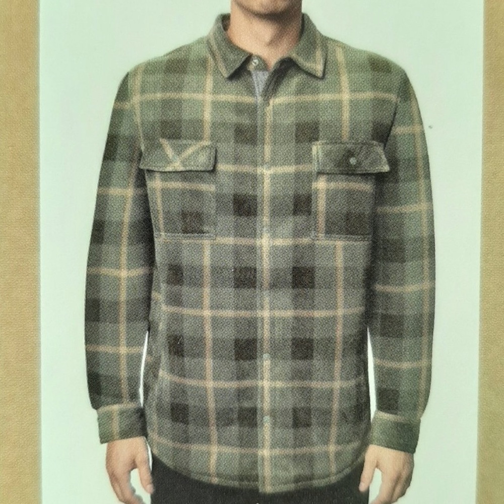 Voyager Polar Fleece Shirt Jacket - Green size M